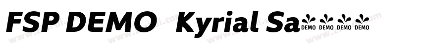 FSP DEMO   Kyrial Sa字体转换